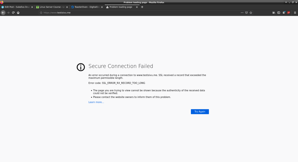 SecureConnectionFailed